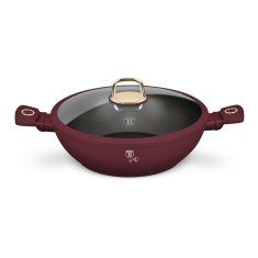 Ponev Wok s pokrovom in površino iz titana 30 cm Leonardo Collection BH-8035