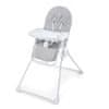 Kinderkraft BINCI stolček za hranjenje, svetlo siv