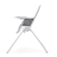 Kinderkraft BINCI stolček za hranjenje, svetlo siv