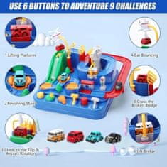 Smania RacerMaze avtomobilska steza labirint – interaktivna igrača z avtomobilčki, miselni poligon, steza z ovirami racermaze_MC110