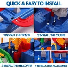 Smania RacerMaze avtomobilska steza labirint – interaktivna igrača z avtomobilčki, miselni poligon, steza z ovirami racermaze_MC110