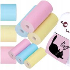 Verkgroup 3x barvne nadomestne rolice termalnega papirja za foto termični tiskalnik