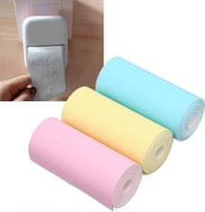 Verkgroup 3x barvne nadomestne rolice termalnega papirja za foto termični tiskalnik