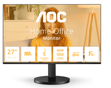AOC 27B3CF2 27" FHD IPS 100Hz monitor z USB C povezljivostjo za učinkovito delo