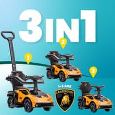 shumee Voziček za vožnjo s potiskačem Lamborghini Essenza SCV12 oranžen