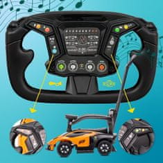 shumee Voziček za vožnjo s potiskačem Lamborghini Essenza SCV12 oranžen