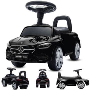 shumee Otroški voziček za poganjanje Mercedes C razred črne barve Sun Baby