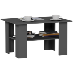 shumee Majhna pravokotna klubska mizica Antracit 55 x 60 x 80 cm Modern A1