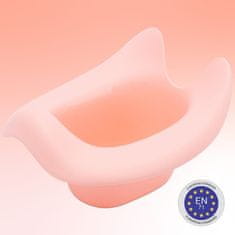 shumee Sun Baby protizdrsna kahlica z odstranljivim vložkom, stabilna, bela, roza