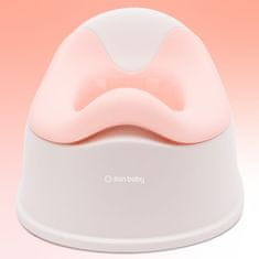 shumee Sun Baby protizdrsna kahlica z odstranljivim vložkom, stabilna, bela, roza