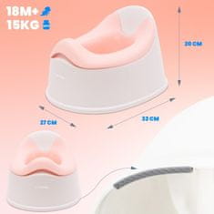 shumee Sun Baby protizdrsna kahlica z odstranljivim vložkom, stabilna, bela, roza