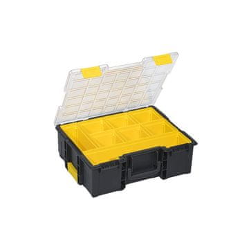 Allit Organizator EuroPlus z 8 rumenimi posodicami - 435x350x145 mm