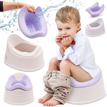 shumee Sun Baby protizdrsna kahlica z odstranljivim vložkom, stabilna, bela in vijolična