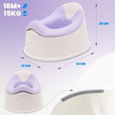 shumee Sun Baby protizdrsna kahlica z odstranljivim vložkom, stabilna, bela in vijolična