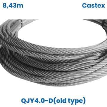 shumee Zamenjava Castexa: 8,43 m jeklena vrv za QJY4.0-D (stari tip)