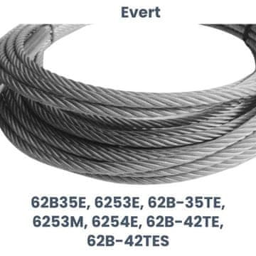 shumee Zamenjava Evert: Dvostebrni dvižni kabel 62B35E, 6253E, 62B-35TE, 6253M, 6254E, 62B-42TE, 62B-42TES
