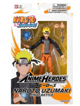 Bandai Figura Science Naruto Ship Electric Naruto Spiral Final Punishment 16,5 cm