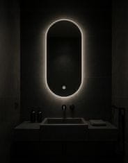 shumee Ovalno LED ogledalo 70x110 z dotikalnim stikalom, vodoodporno IP65 LUNA