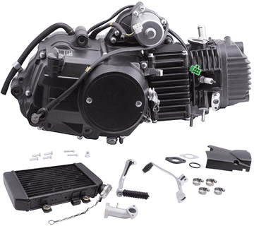 shumee 130cc tekočinsko hlajen motor z radiatorjem