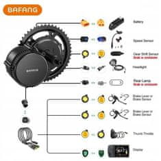 shumee Komplet za predelavo električnega kolesa 36V 500W 24AH