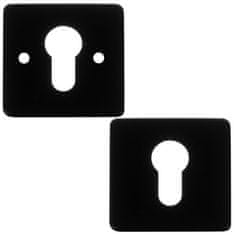 Ruhhy Moderna notranja kljuka za vrata - mat črna, tiho delovanje