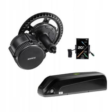 shumee Komplet za predelavo kolesa Bafang 36V 250W 14AH zelena celična baterija