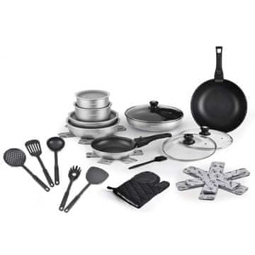 Kitchen Chef Kitchencook FLEX30 30-delni komplet aluminijastih loncev s pripomočki