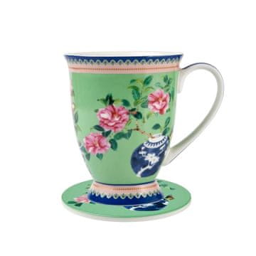Maxwell & Williams Skodelica s podstavkom Jardin Camelia 300ml / porcelan, pluta