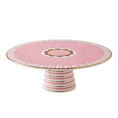 Maxwell & Williams Krožnik s podstavkom za torto Regency 28cm / roza / porcelan