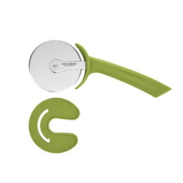 SCANPAN Kolesce za pizzo Spectrum / zeleno / inox, PP