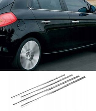 shumee Fiat BRAVO 2 II - OKENSKA OBLIKOVANJA BOČNA STEKLA KROMIRANA