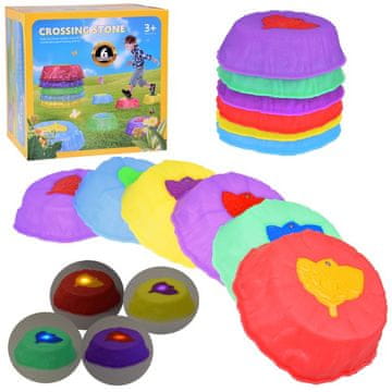 shumee Svetleča senzorična pot - kamni za trening ravnotežja 6 kosov SP0828