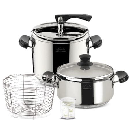 Set ekonom loncev Lagostina La Classica 12L+6L