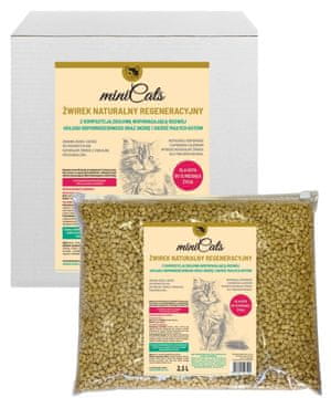 shumee NARAVNO MAČJE STELJO miniCATS regenerativno z zeliščno sestavo 2,5 l