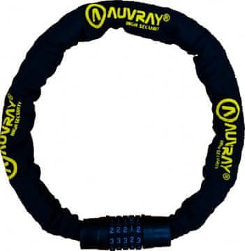 shumee Veriga AUVRAY C.CODE s kombinirano ključavnico - dolžina 120 cm, premer 8 mm