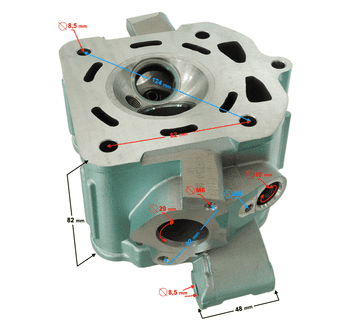 shumee Bashan 250cc ATV glava prazna