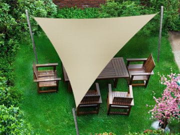 shumee Vrhunsko vodotesno jadro 5,2x5,2x5,2 sivo