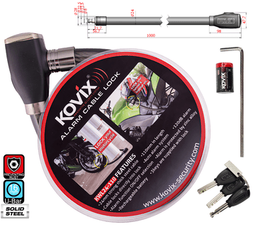 shumee Jeklenica z alarmom KOVIX KWL24-110