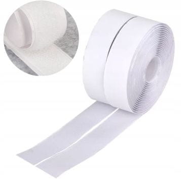 shumee VELCRO TRAK z LEPILOM 2,5 cm - 2 rolici x 25 m Bela