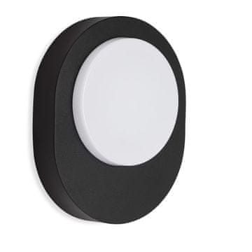 shumee 8W LED stenska svetilka črna | zunanja stenska IP44 4000K, fasadna, vrtna