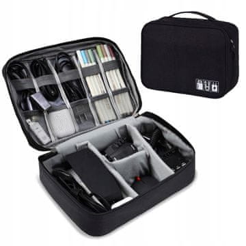 shumee Organizator AiQInu 10 x 28 x 18 cm črne barve