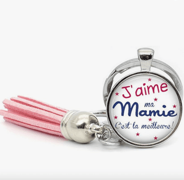 shumee Ideja za darilo Kiddybo obesek za ključe/torbo z okraskom (roza I Love My Grandma)