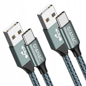 shumee GIANAC USB - USB kabel tipa C, 2 kosa, 3 m