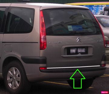 shumee Citroen C8 - KROMIRANI LESTVIČKI Kromirana zaščita prtljažnika