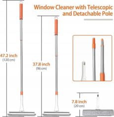 shumee JEHONN Čistilec oken s teleskopsko palico 120 cm