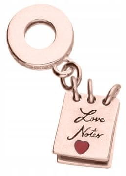 shumee Charms pozlačen viseči zvezek za valentinovo ljubezensko pismo SREBRO 925