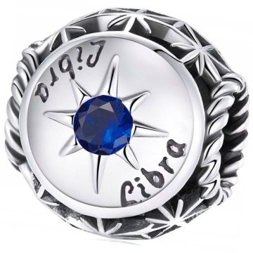 shumee Pandorini obeski za zodiakalno znamenje tehtnice, rojstni kamen