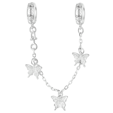 shumee Obeski za Pandora varnostno verižico Metuljčki Obeski iz srebra 925 Trusky
