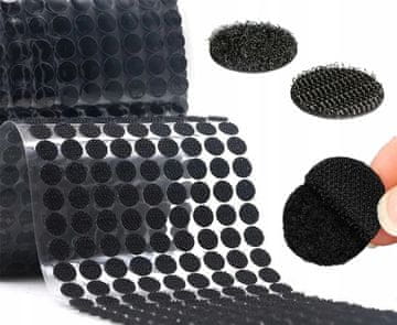 shumee Samolepilni ježki 6 cm VELIKI krogi s črnim lepilom