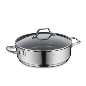 Kela Ponev KL-11586 serving bowl with lid Lucca stainless steel 28x8.5 cm 4l